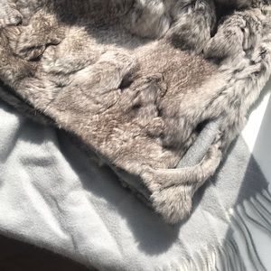 Cashmere and Fur scarf/stole